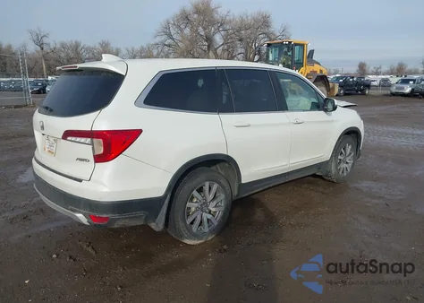 2019 Honda Pilot Ex-L z USA, uszkodzony, nr VIN 5FNYF6H55KB010077